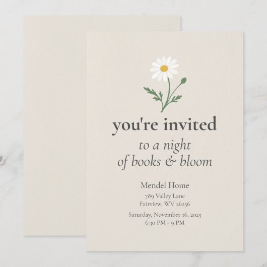 Chamomile Gathering - Soft Cream Kaart (Voorkant / Achterkant)