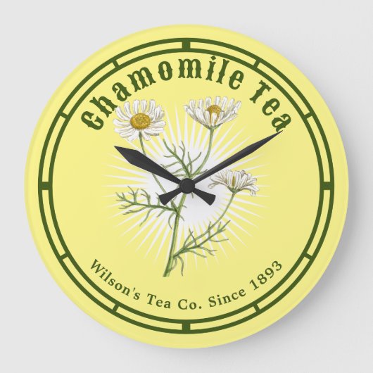 chamomile Herb botanische kunst Grote Klok (Voorkant)