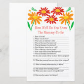 Chamomile Hoe goed ken je baby shower game? (Voorkant / Achterkant)