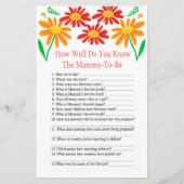 Chamomile Hoe goed ken je baby shower game? (Voorkant)