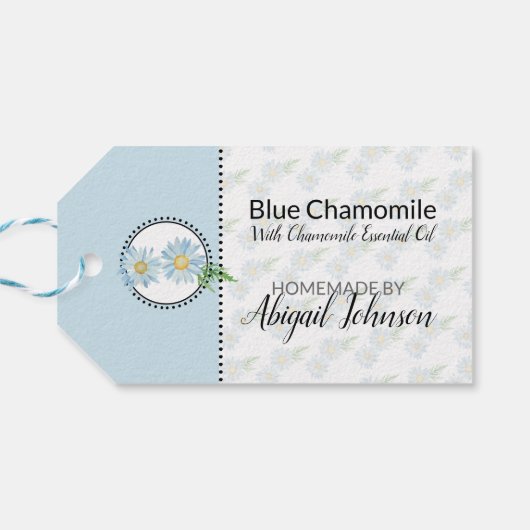 Chamomile Homemade Bath & Body Label | Label van h Cadeaulabel (Achterkant Horizontaal)