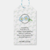 Chamomile Homemade Bath & Body Label | Label van h Cadeaulabel (Achterkant)