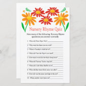 Chamomile Nursery Rhyme Quiz baby shower game (Voorkant / Achterkant)