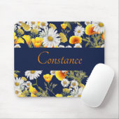 Chamomile & Poppies Patroon op maat Muismat (Met muis)