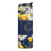  Chamomile & Poppies Patroon op maat Thermosbeker (Gedraaid links)