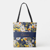 Chamomile & Poppies Patroon op maat Tote Bag (Achterkant)