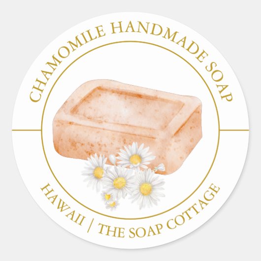 Chamomile Soap label (Voorkant)