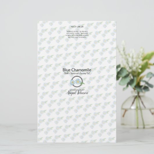 Chamomile Soap Packaging Wrapper | Lijnpapier (Staand voorkant)