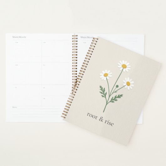 Chamomile Sprig - Soft Cream Planner (Display)