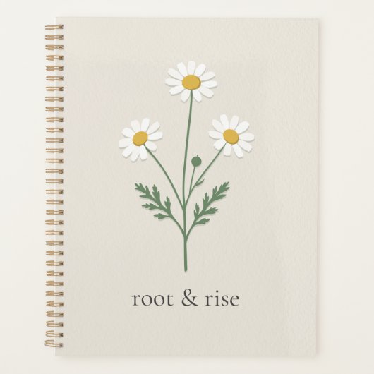 Chamomile Sprig - Soft Cream Planner (Voorkant)