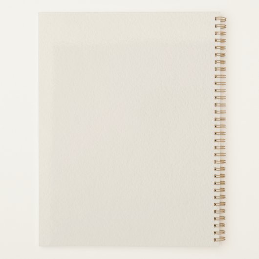 Chamomile Sprig - Soft Cream Planner (Achterkant)