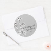Chamomile Tea Blend Herb Flowers Grey Ronde Sticker (Envelop)