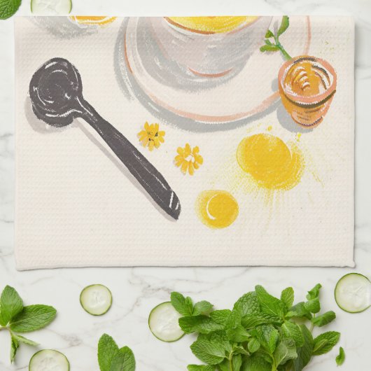Chamomile Tea & Honey Kitchen Towels Theedoek (Gevouwen)