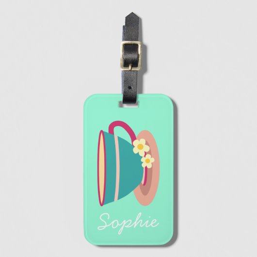 Chamomile tea voor theeliefhebbers bagagelabel (Voorkant (verticaal))