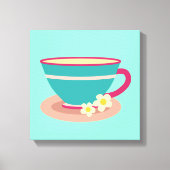 Chamomile tea voor theeliefhebbers canvas afdruk (Voorkant)