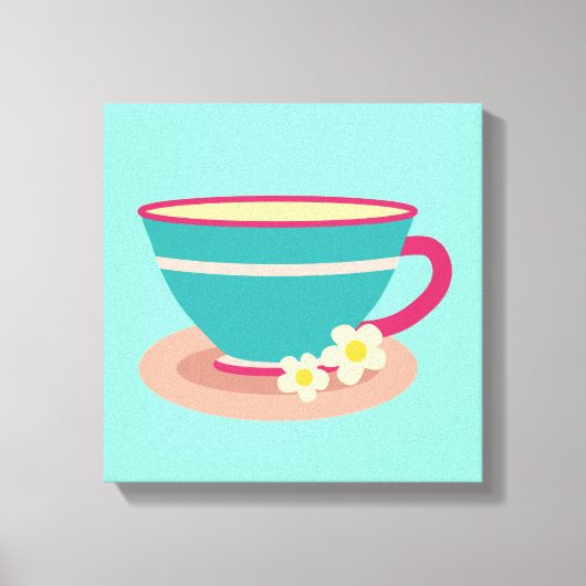Chamomile tea voor theeliefhebbers canvas afdruk (Voorkant)