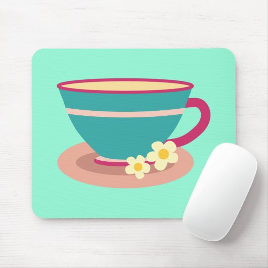 Chamomile tea voor theeliefhebbers muismat (Met muis)