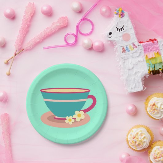 Chamomile tea voor theeliefhebbers papieren bordje (Feest)