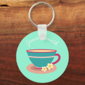 Chamomile tea voor theeliefhebbers sleutelhanger (Voorkant)