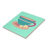 Chamomile tea voor theeliefhebbers tegeltje (Zijkant)