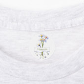 Chamomile vintage watercolour thermal tumbler post labels (Aangebracht)