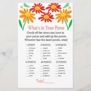 Chamomile What's in your purse game