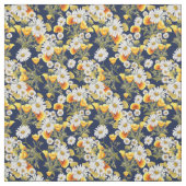 Chamomiles en papavers stof (Swatch)