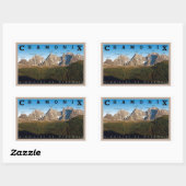 Chamonix - Aiguille de Chamonix Rechthoekige Sticker (Vel)