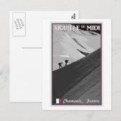 Chamonix - Aiguille du Midi Arete Briefkaart (Voorkant / Achterkant)