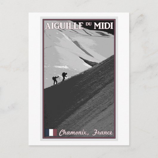 Chamonix - Aiguille du Midi Arete Briefkaart (Voorkant)