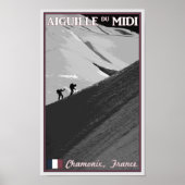 Chamonix - Aiguille du Midi Arete Poster (Voorkant)