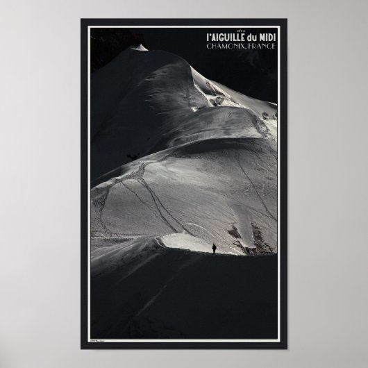 Chamonix - Aiguille du Midi Arete Solo Poster (Voorkant)
