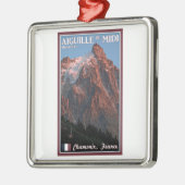 Chamonix - Aiguille du Midi Metalen Ornament (Links)