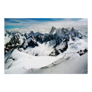 Chamonix Aiguille du Midi Mont Blanc Massif Frankr Perfect Poster