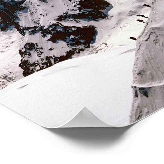 Chamonix Aiguille du Midi Mont Blanc Massif Frankr Poster (Hoek)