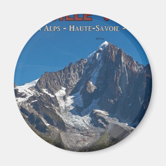 Chamonix - Aiguille Verte Magneet (Voorkant)