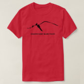 Chamonix Alps Midnight and Mont Blanc T-shirt (Design voorkant)