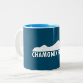 Chamonix alsjeblieft tweekleurige koffiemok (Voorkant links)