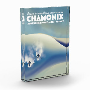 Chamonix - Auvergne-Rhône-Alpes France ski poster Fotoblokken
