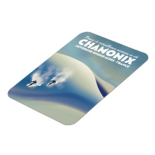 Chamonix - Auvergne-Rhône-Alpes France ski poster Magneet