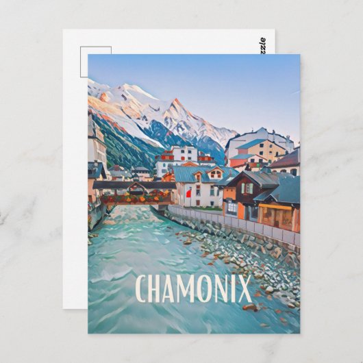 Chamonix Briefkaart (Voorkant / Achterkant)