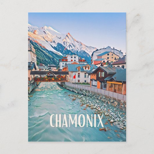 Chamonix Briefkaart (Voorkant)
