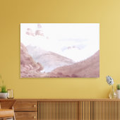 Chamonix en Martigny Canvas Afdruk (Insitu (Woonkamer))