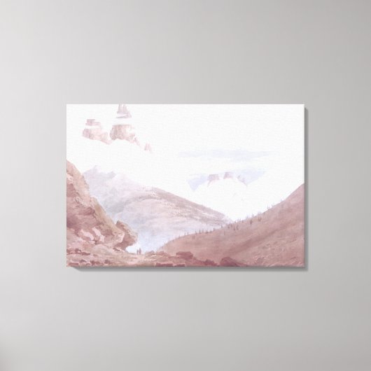 Chamonix en Martigny Canvas Afdruk (Voorkant)