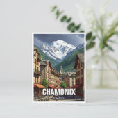 Chamonix France Mont Blanc Briefkaart (Staand voorkant)