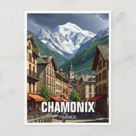 Chamonix France Mont Blanc Briefkaart