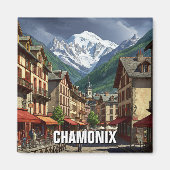 Chamonix France Mont Blanc Magneet (Voorkant)