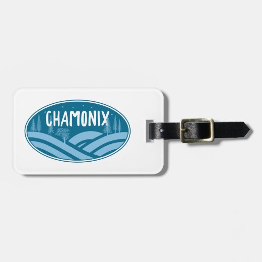 Chamonix France Outdoors Bagagelabel (Voorkant horizontaal)