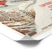 Chamonix France skiing Poster (Hoek)