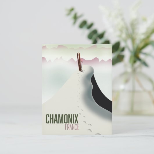 Chamonix France skiposter (Staand voorkant)